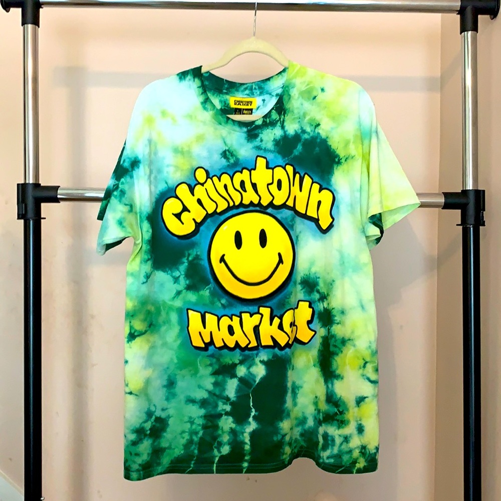 Chinatown Market Tie Dye Smiley Tee - NWT - Large